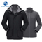 Men's Waterproof Winter Snow Inner Warm Fleece Coat Hooded 3-in-1 Ski Jacket