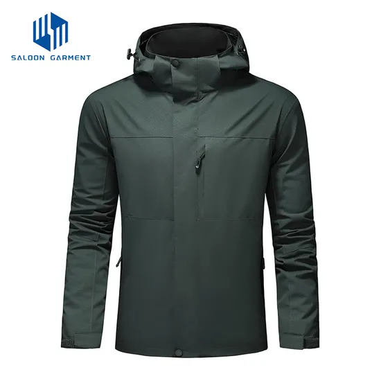 Outdoor Men's Lightweight Waterproof Windbreaker Hooded Softshell Raincoat Rain Jacket