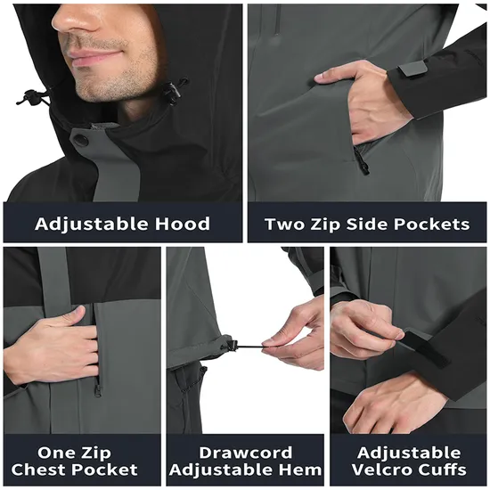 Windproof Bike Mountain Waterproof Men Running Cycling Outdoor Coat Windbreaker Jacket