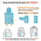 Women's Fashion Softshell Outerwear Packable Water-Resistant Ski Jacket Puffer Coat