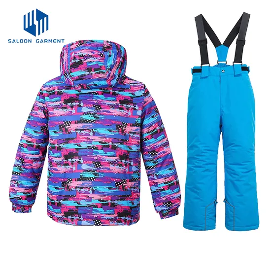 Girl's Winter Outdoor Clothing Softshell Fleece Ski Jacket Snowmobile Wear Snow Suit