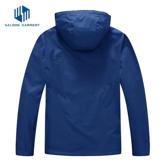 Men's Packable Lightweight Travel Raincoat 100% Waterproof Rain Jacket