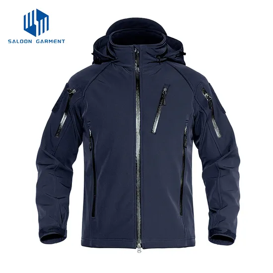 Men's Lightweight Windproof Water Repellent Hooded Softshell Jacket for Running Travel Hiking