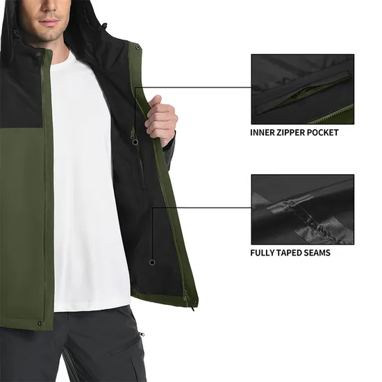 Winter Custom Logo Waterproof Outdoor Work Clothes Windbreaker Jacket for Men