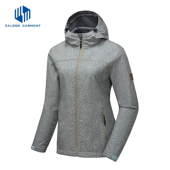Women's Outdoor Waterproof Breathable Stretch Fabric Lightweight Rain Tactical Softshell Jacket