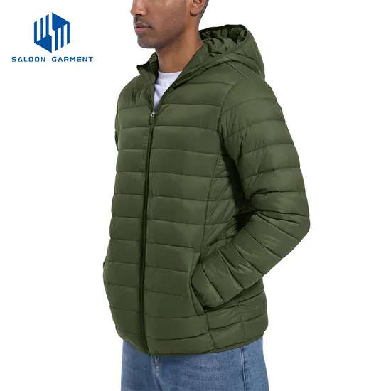 Men's Packable Lightweight Water-Resistant Puffer Down Jacket