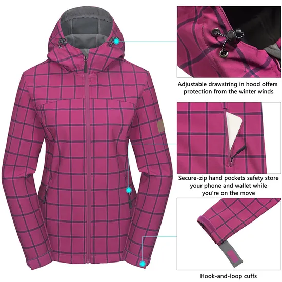 Women's Waterproof Lightweight Hunting Tactical Softshell Jacket