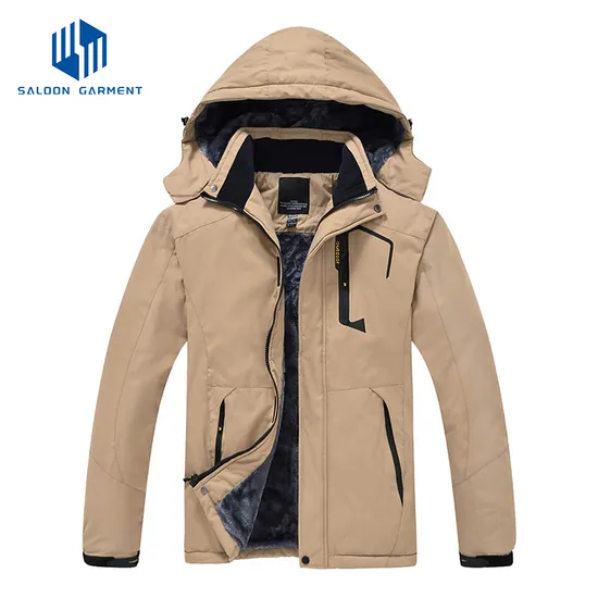 Winter Warm Windproof Windbreaker Mens Thick Big Tall Jacket Coat Outdoor Hooded Parka Plus Size Men's Jacket
