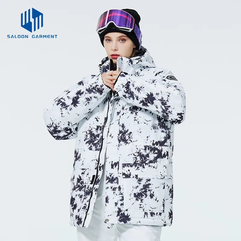 Women's OEM Waterproof Custom Logo Winter Outdoor Sports Clothing Ski Jacket