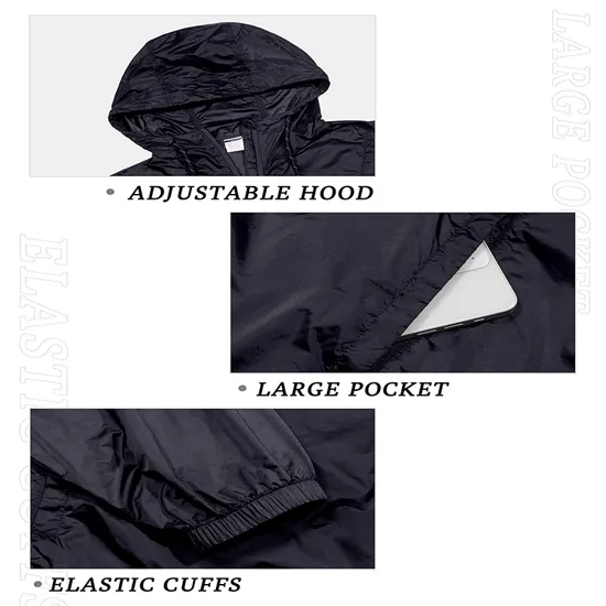 Custom Logo Lightweight Waterproof Sports Training Windbreaker Jacket