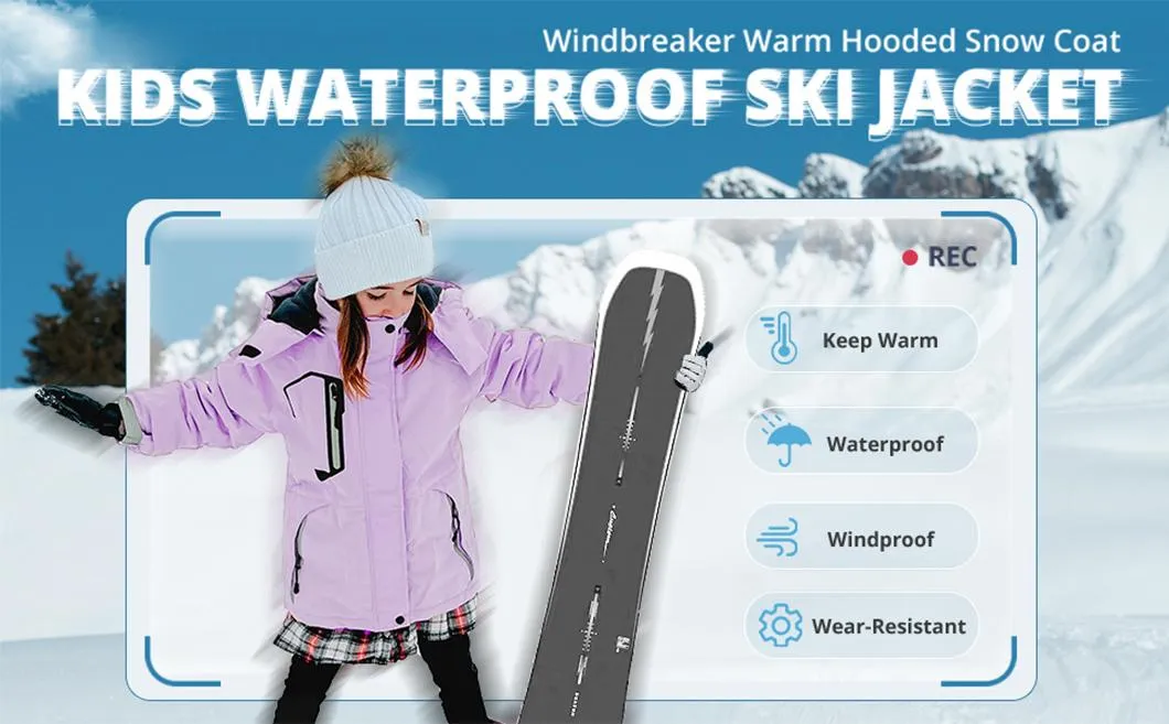 Girls' Waterproof Warm Winter Coat Skiing Snowboard Ski Jacket