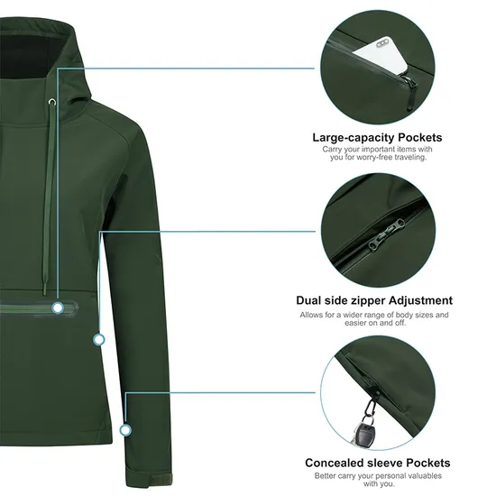 New Custom Embroidered Logo Fleece Outdoor Casual Windproof Outwear Winter Women Jacket