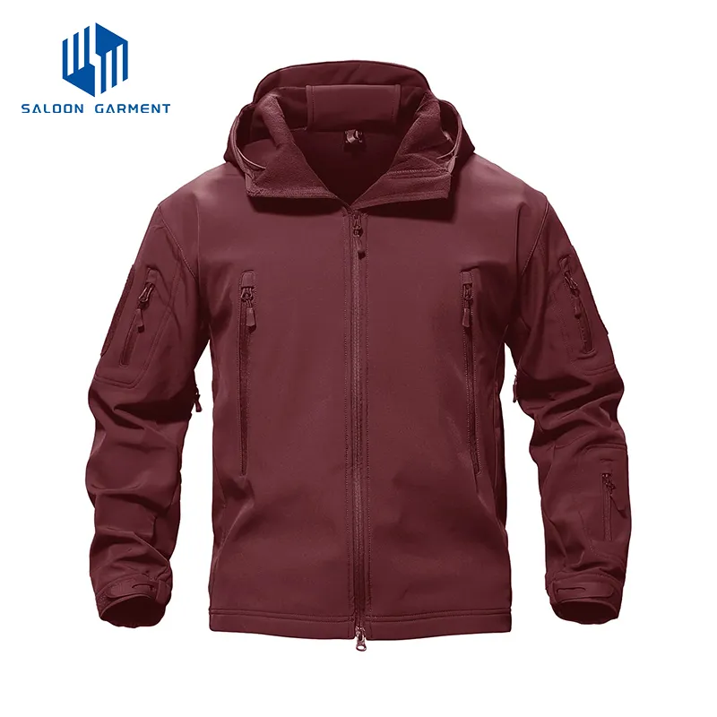 Men Fashion Outdoor Hiking Warm Coat Water-Repellent Windproof Softshell Jacket