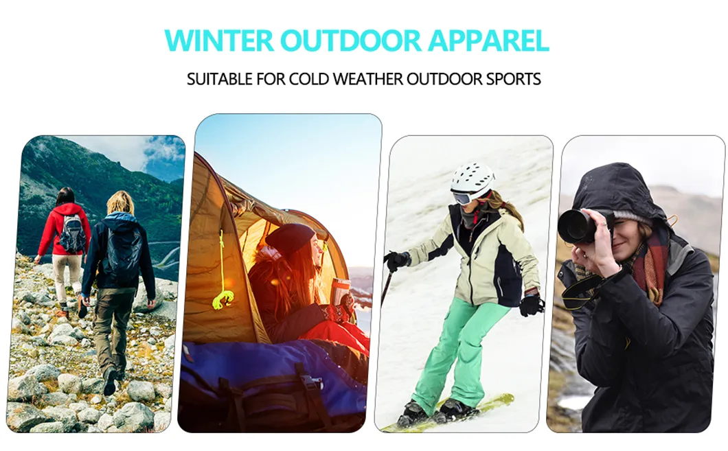Womens Winter Camping Insulated Warm Coat Tactical Windproof Softshell Jacket