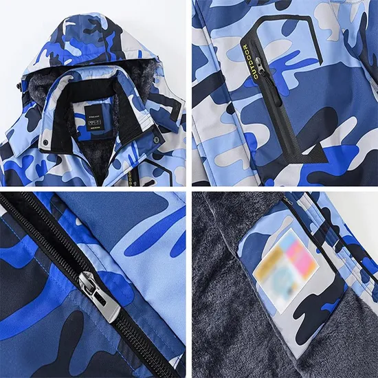 Winter Coats Warm Fleece Parka Snow Rain Ski Jackets for Hiking Fishing