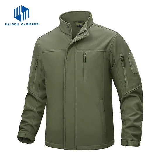 Water Resistant Windbreaker Tactical Softshell Jackets for Men