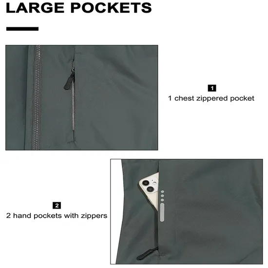 Wholesale Custom Waterproof Softshell Polyester Coats Windbreaker Jacket