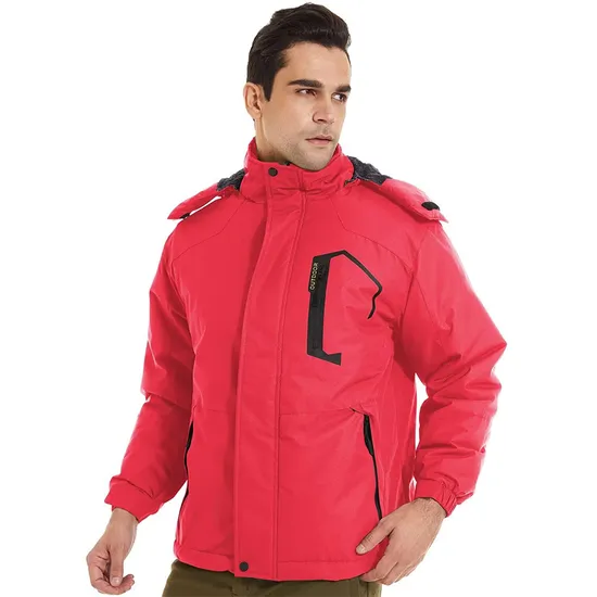 Mens Winter Waterproof Warm Fleece Rain Coats Snow Ski Jackets