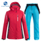 Women's Winter Outdoor Sportswear One-Piece Waterproof Ski Jackets Pants Snow Outfit Warm Clothes Snowboard Suit