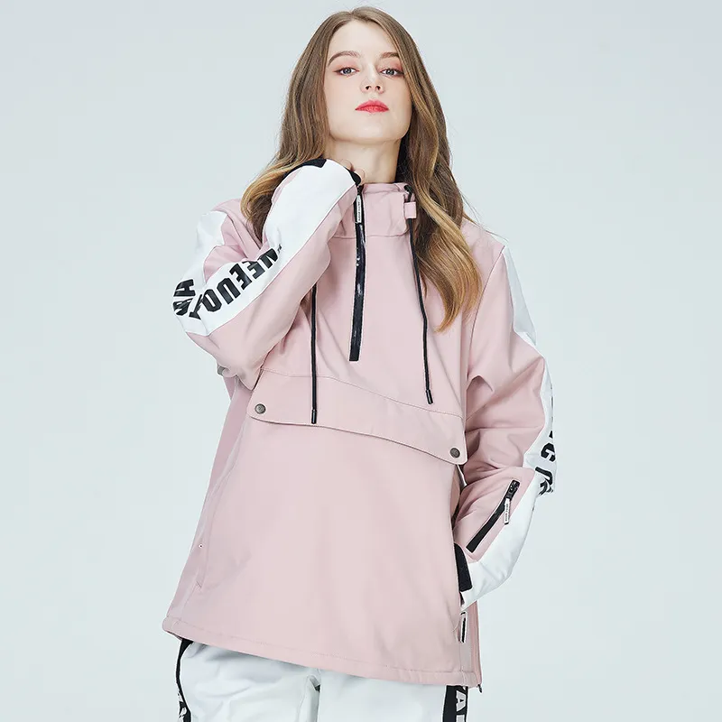 High Quality Women's Custom Waterproof Breathable Winter Outdoor Skiing Jacket