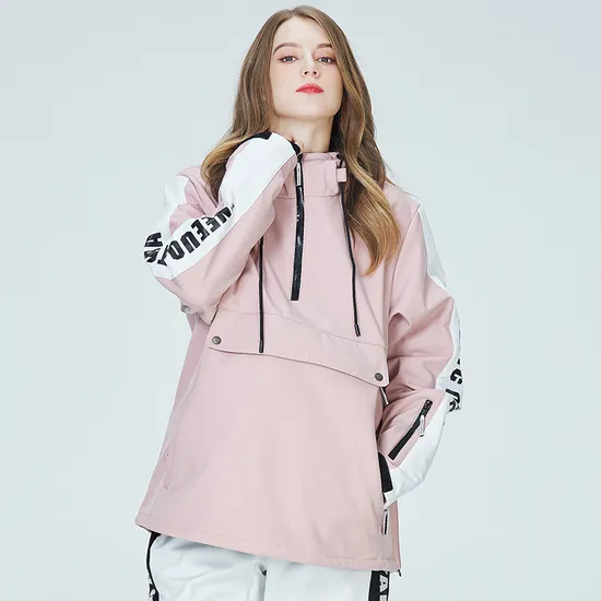 High Quality Women's Custom Waterproof Breathable Winter Outdoor Skiing Jacket