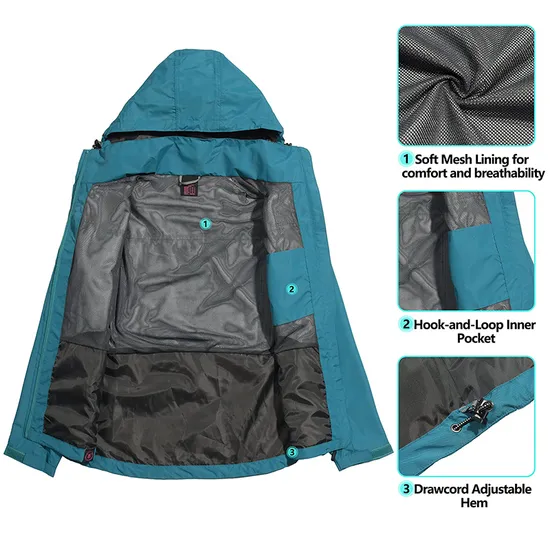 Custom Women's Fashion Waterproof Outdoor Sports Windbreaker Jacket