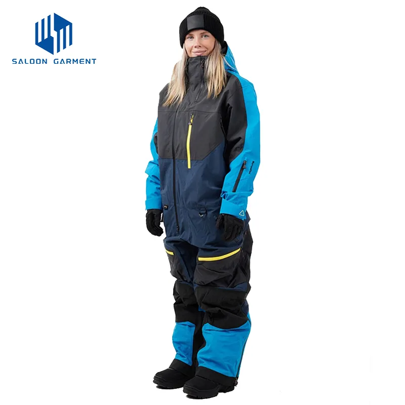 One Piece Ski Suits Waterproof Windproof Snowsuit Insulated Jumpsuit for Snow Sports
