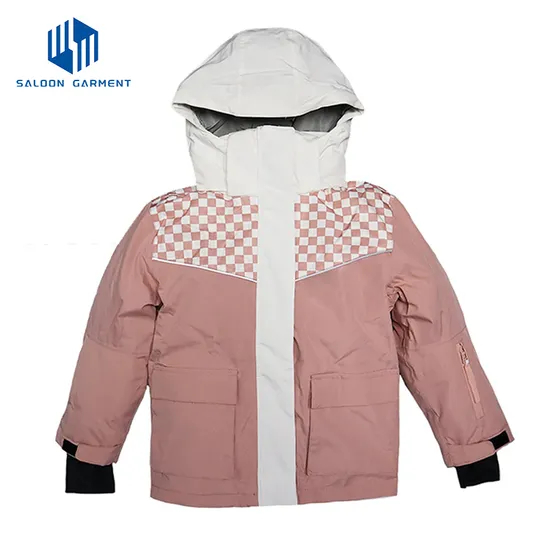 Girls' Waterproof Insulated Windbreaker Coat Fleece Lining Rain Ski Jacket