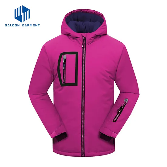 Girl's Waterproof Outdoor Windproof Warm Fleece Lined Winter Snow Coat Ski Jacket
