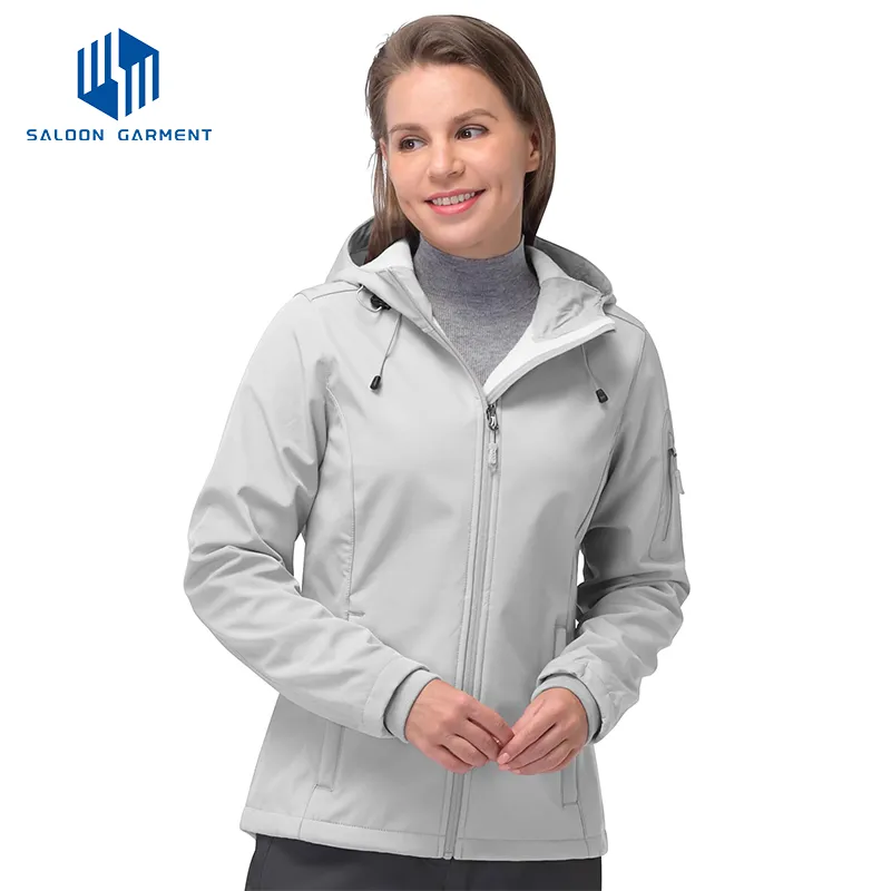 Custom Women Sports Outdoor Camping Hiking Coats Thermal Tactical Working Clothes Softshell Jackets