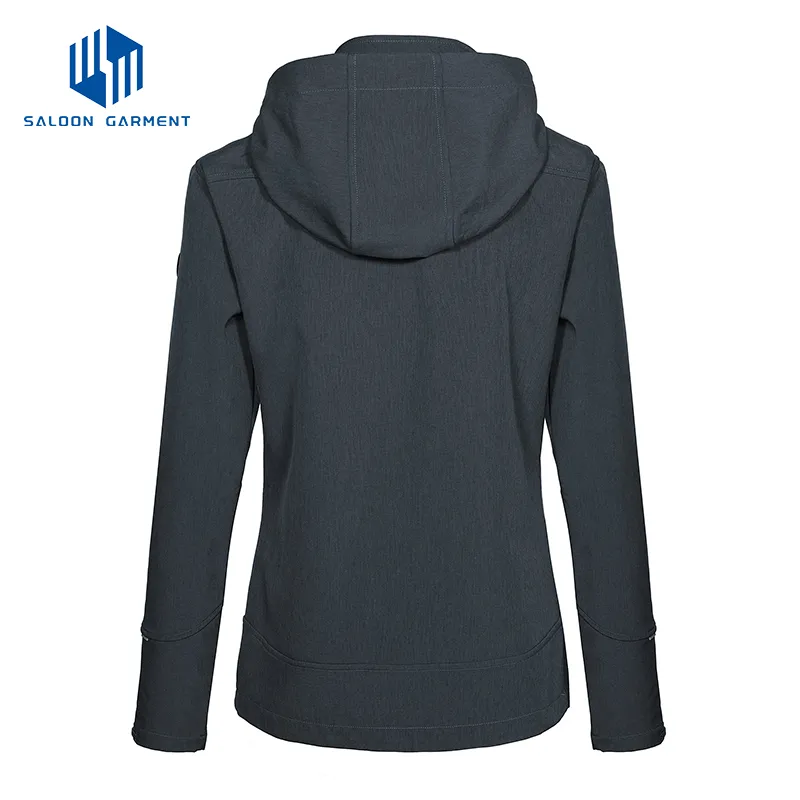 Women's Insulated Hooded Lightweight Warm Water Resistant Hiking Coat Tactical Softshell Jacket