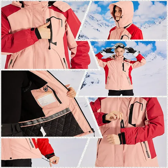 Women's Winter Outdoor Sports Wear Windproof Shell Waterproof Snow Coat Ski Jacket