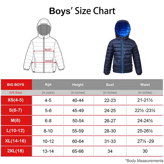 Wholesale Customized Winter Warm Insulated Padded Coat Boy's Quilted Jacket