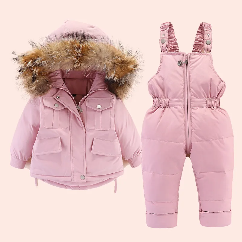 Boys and Girls Winter Warm Windbreaker Jacket Kids' Clothing Sets