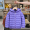 Wholesale Customized Winter Children Kids Boy Solid Color Thick Hooded Padded Coat Warm Quilted Jacket