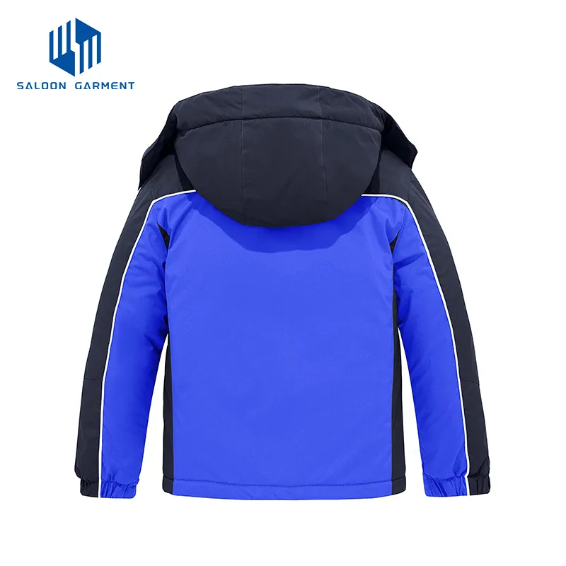 Factory Price Child Outdoor Long Sleeve Full Zip Windbreaker Fleece Lining Jacket
