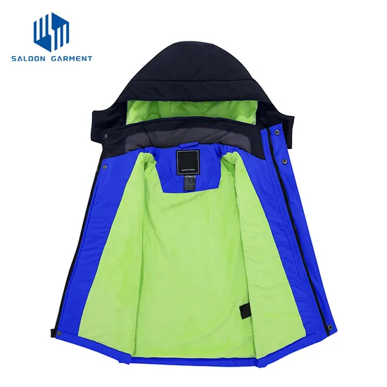 Factory Price Child Outdoor Long Sleeve Full Zip Windbreaker Fleece Lining Jacket
