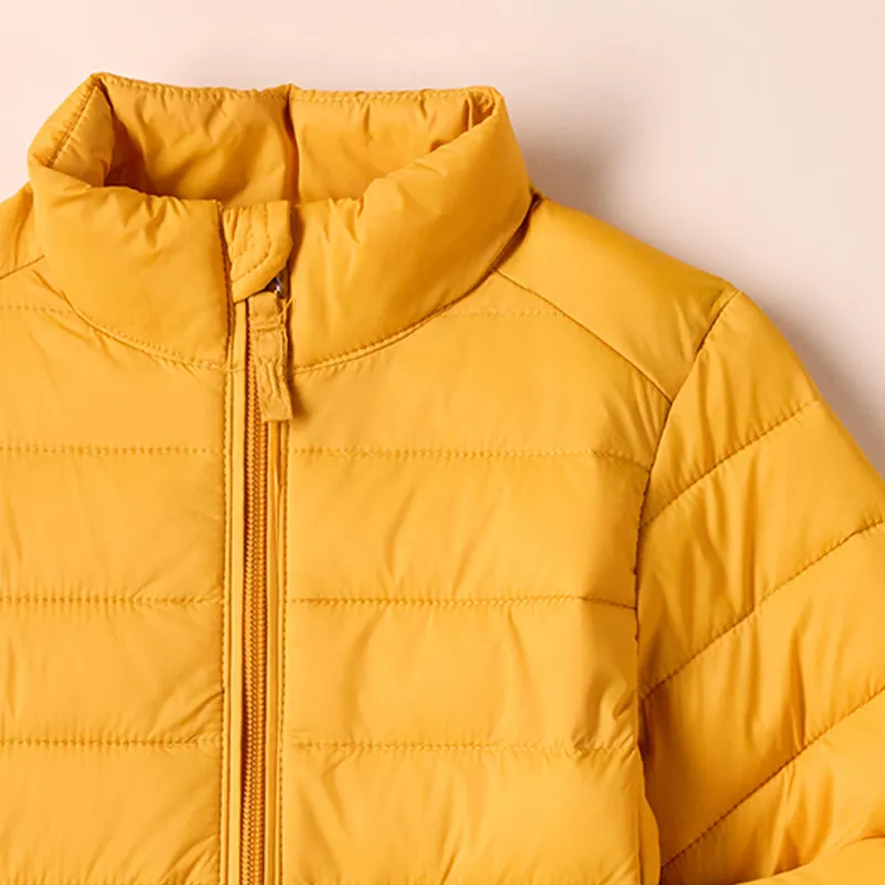 Custom Kids Winter Coat Without Hood Warm Padding Outdoor Quilted Jacket