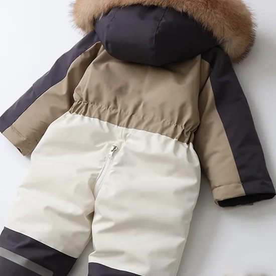 New Baby Warm Winter Clothes Boys and Girls Outdoor Ski Clothing Windproof Fleece Romper