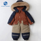 Unisex Hoodie Romper Winter Zipper Boys' Girls' Full-Length Fur Duck Warm Knitted Fabric Long Sleeved Kids Ski Snowsuit Jumpsuit