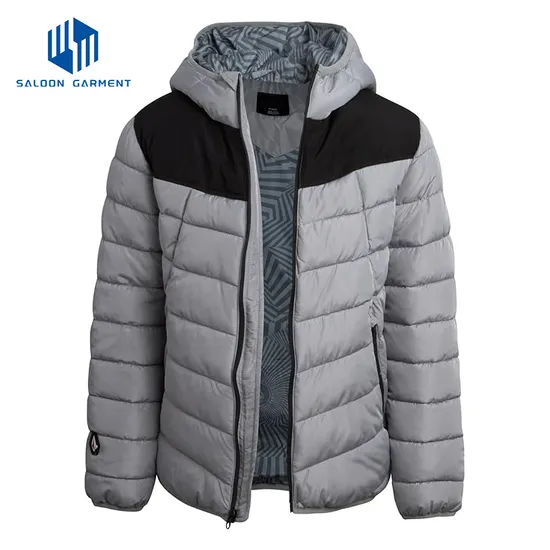 OEM Children Hooded Bubble Puffer Coat Waterproof Outerwear Quilte Winter Jacket