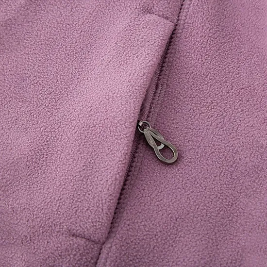 Women's Outdoor Wear Breathable Polar Fleece Custom Jackets Ladies Casual Wear Side Pockets Full Zip Polar Fleece Jacket