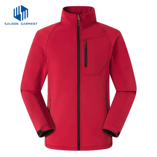 Wholesale Custom Logo Polyester Outdoor Hiking Water Resistant Windbreaker Casual Softshell Jacket