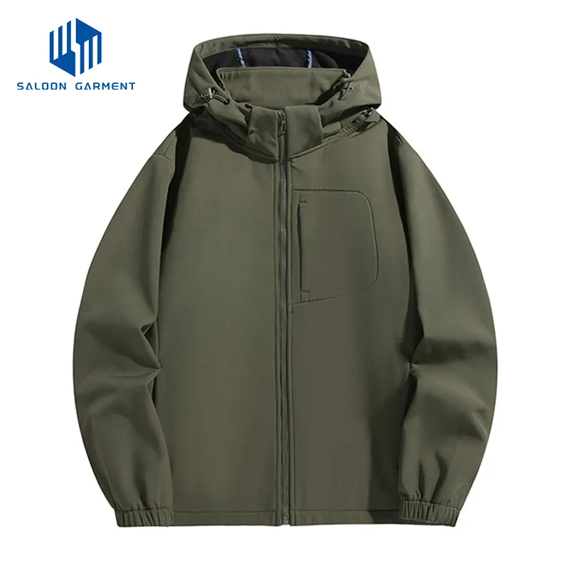 OEM Wholesale Thick Fleece Coat Custom Logo Waterproof Windproof Winter Hiking Outdoor Plus Size Men's Jackets