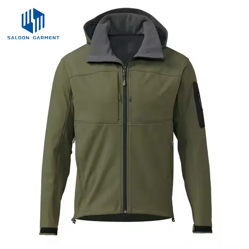 Custom Men Lightweight Waterproof Breathable Fishing Rain Jacket Softshell Outdoor Jacket