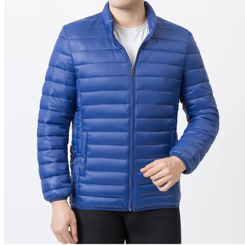 Wholesale Men's Winter Quilted Warm Outwear Lightweight Nylon Custom Logo Padded Jacket