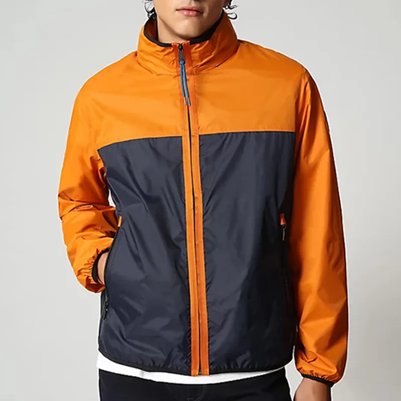 Fashion Outwear Men's Jackets Coats Polyester Quick Dry Woven Stand Collar Summer Casual Varsity Jacket