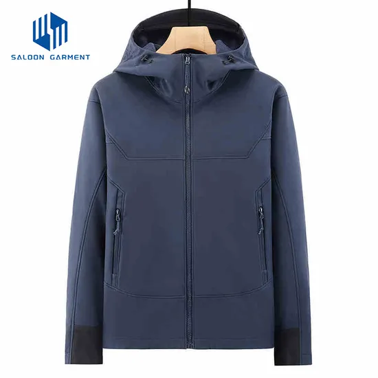 Custom Logo Women Men Outdoor Hiking Waterproof Jacket Winter Hooded Fleece Jacket for Unisex