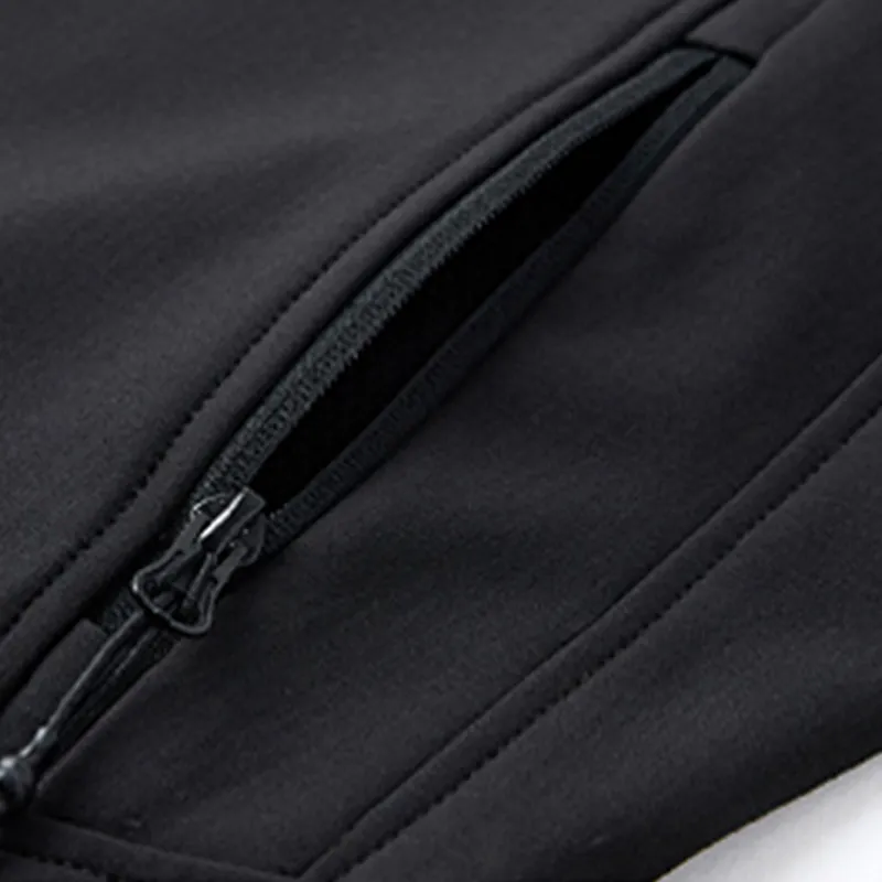 Wholesale 100% Polyester Softshell Waterproof Blank Custom Logo Design Long Sleeve Full Zipper Men's Jacket