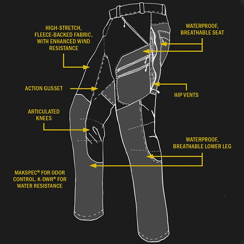 Wholesale Stretch Waistband Casual Outdoor Hiking Pants Mountain Trousers